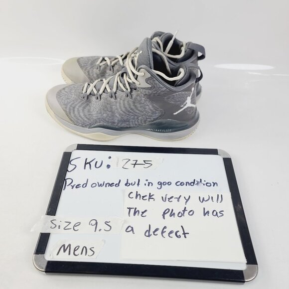 Jordan Men's Grey White Super Fly 3 High Top Basketball Shoes Size US 9.5 - Picture 6 of 6